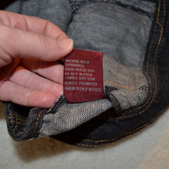 Max Rave dark denim crop vest with 4 pockets, shirt collar and racerback size S - Picture 13 of 13